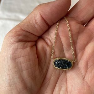 Kendra Scott Elisa-navy drusy necklace